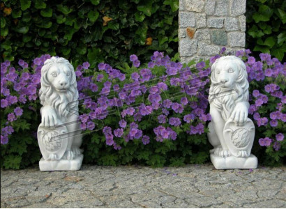 Lion garden figure patio garden sculpture decorative figures sculptures